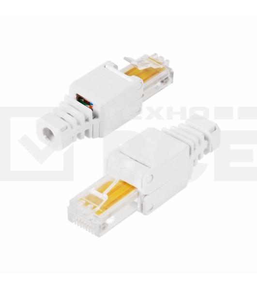 Разъем сетевой LAN Rexant на кабель, штекер 8Р8С (Rj-45), быстрозажимной, (1шт.)