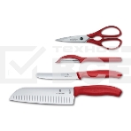 Набор ножей кухон. Victorinox Swiss Classic Kitchen (6.7131.4G) компл.:4шт красный подар.коробка, фото2
