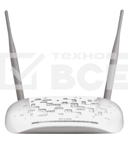 Сетевое оборудование TP-Link SOHO TD-W8961N(RU) 300 Мбит/с, 2T2R, ADSL2/ADSL+, Annex A, 4 порта 100 Мбит/с