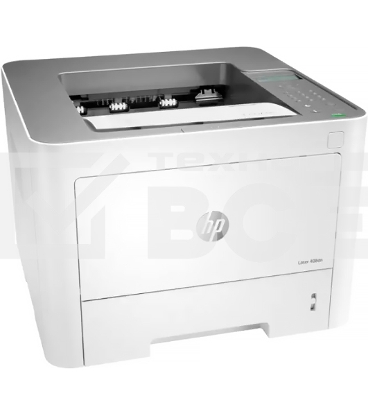 Принтер лазерный HP Laser 408dn (7UQ75A), A4, ч/б, печ. до 40 стр/мин., 1200 x 1200 dpi, USB, RJ-45