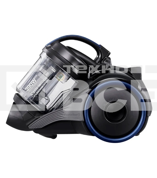 Пылесос Samsung VC15K4136HB/EV черный/синий, 390/1500 Вт, уборка сухая, пылесборник контейнер 1.3 л