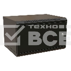Шкаф коммутационный WRline (WR-TW-0666-SR-RAL9004) настенный 6U 600x600мм пер.дв.металл 2 бок.пан. 60кг черный 520мм 367мм IP20 сталь, фото2