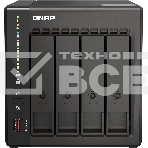 Сетевое хранилище SMB QNAP TS-453E-8G NAS, 4-tray w/o HDD. 2xHDMI-port. 4-core Celeron J6412 2-2.6 GHz, 8GB DDR,  2x2.5Gb LAN, 2 x M.2 2280 PCIe Gen 3 x2, 2x USB 3.2 Gen 2 (10Gbps) Port, 2x USB 2.0 port, фото2