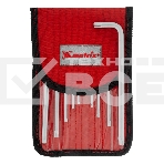 Набор ключей имбусовых TORX-TORX Tampered, 9 шт., T10-T50, CrV, удлиненные, сатин., чехол Matrix, фото6