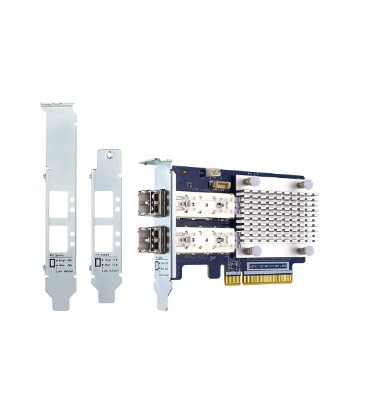 Адаптер QNAP QXP-32G2FC Dual-port Fiber Channel adapter, 2 x 32 Gb / s SFP +, PCIe Gen3 x8. For QTS OS ONLY