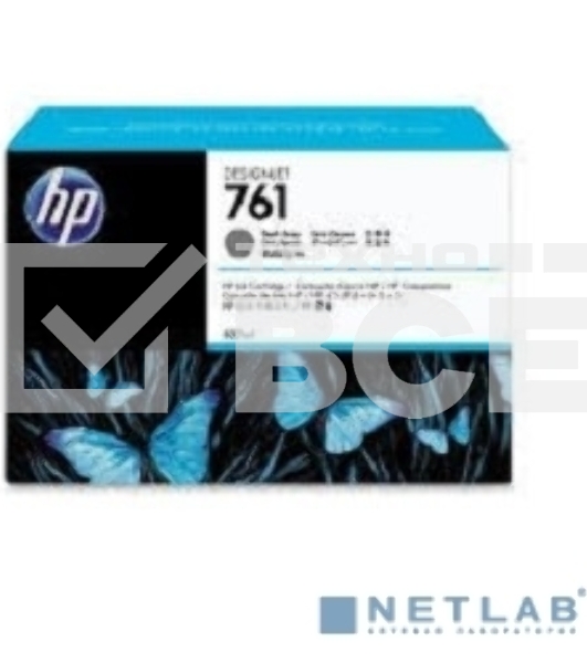 Картридж струйный HP №761 CM996A темно-серый для HP DJ T7100 (400мл)