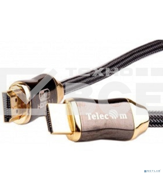 Кабель HDMI 19M/M,ver. 2.1, 8K@60 Hz 2m метал разъемы, нейлоновая оплетка Telecom <TCG300-2M>