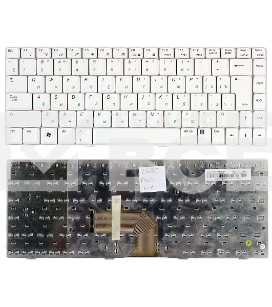 Клавиатура для ноутбука Asus W5 W6 W7 белый