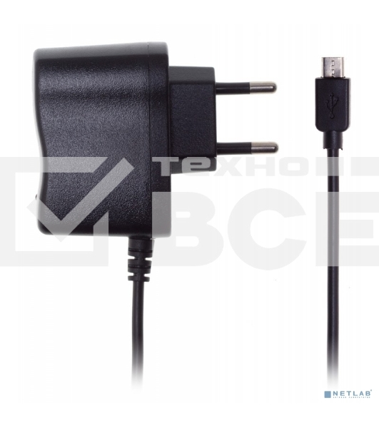 Сетевое зарядное устройство Buro XCJ-021-EM-2.1A 2.1A универсальное кабель microUSB черный