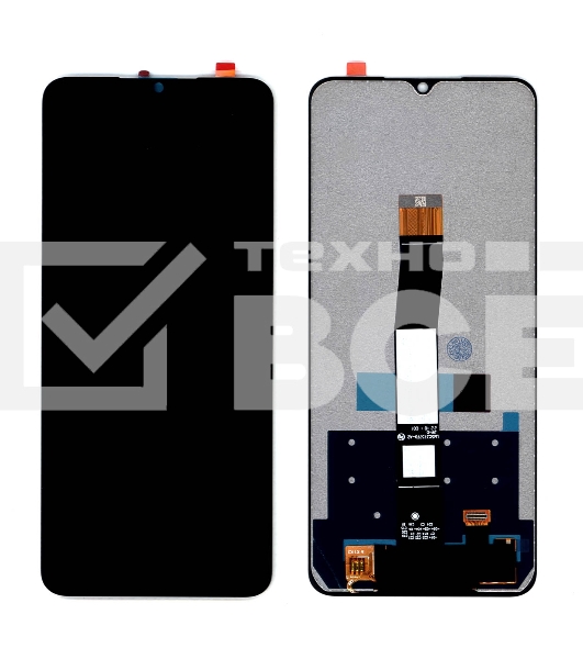 Дисплей (модуль) для Xiaomi Redmi 12C сборе с тачскрином черный