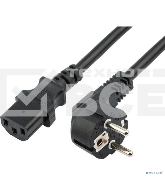 Шнур сетевой Rexant СЕЕ 7/7 (Schuko) – IEC 320 C13 3x0,75мм², длина 3м