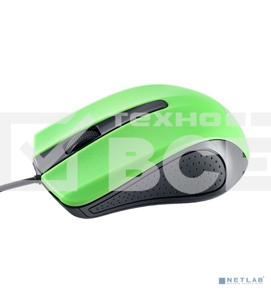 Мышь проводная оптическая Perfeo 'RAINBOW', 3 кн, USB, 1,8 м, черный/зеленый PF_3442