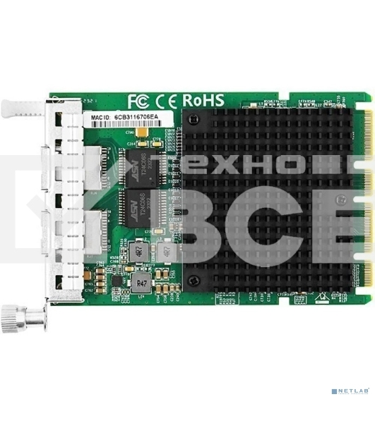 Сетевой адаптер LR-LINK PCIE 4*1G RJ45 LRES3021PT-OCP