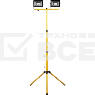 Прожектор на штативеFERON 295682*50W 6400К 220V черный IP65, LL-503