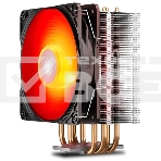 Кулер для процессора DEEPCOOL GAMMAXX 400 V2 Red серебристый, 120 мм, алюминий/медь, 1650 об/мин, 27.8 дБ, 4 pin, 180 Вт, 155 мм, фото 1