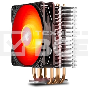 Кулер для процессора DEEPCOOL GAMMAXX 400 V2 Red серебристый, 120 мм, алюминий/медь, 1650 об/мин, 27.8 дБ, 4 pin, 180 Вт, 155 мм