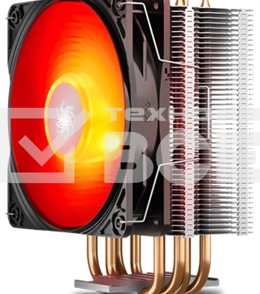 Кулер для процессора DEEPCOOL GAMMAXX 400 V2 Red серебристый, 120 мм, алюминий/медь, 1650 об/мин, 27.8 дБ, 4 pin, 180 Вт, 155 мм