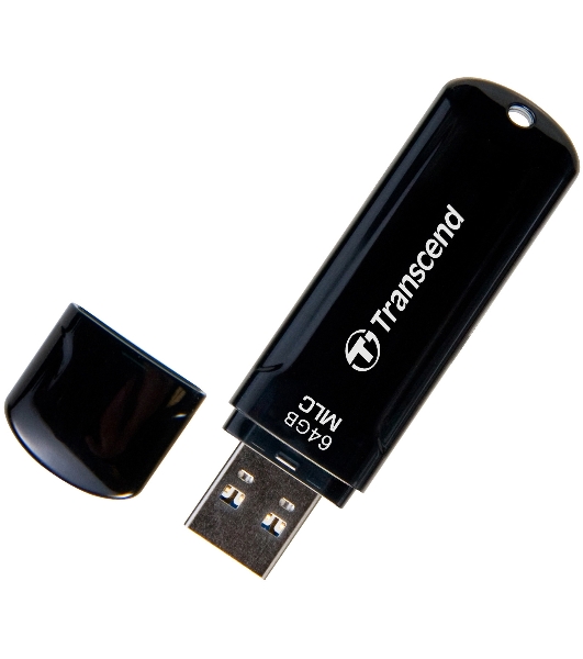 Флешка USB Transcend JetFlash 750 (TS64GJF750K), 64Gb, USB 3.0, R/W 130/40, черный