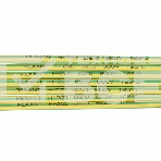 Термоусаживаемая трубка Rexant 2,0/1,0 мм, желто-зеленая, упаковка 50 шт. по 1 м, фото2