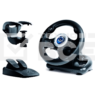 Руль SVEN GC-W500 (педали, вибро, скоба, лепестки, D-pad, 10 кл, резин. вставки, PC/Xinput)