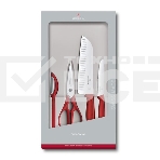 Набор ножей кухон. Victorinox Swiss Classic Kitchen (6.7131.4G) компл.:4шт красный подар.коробка, фото 1