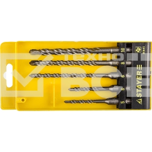 Набор буров STAYER PROFI 2930-H5 по бетону, хвостовик 