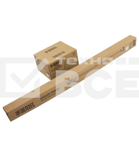 Триммер Denzel DT 25 бензиновый 25см3 1.3 лс. неразъемная штанга состоит из 2 частей