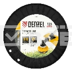 Леска для триммера двухкомпонентная круглая, 3,0мм х 123м, на DIN катушке EXTRA CORD Denzel, фото3