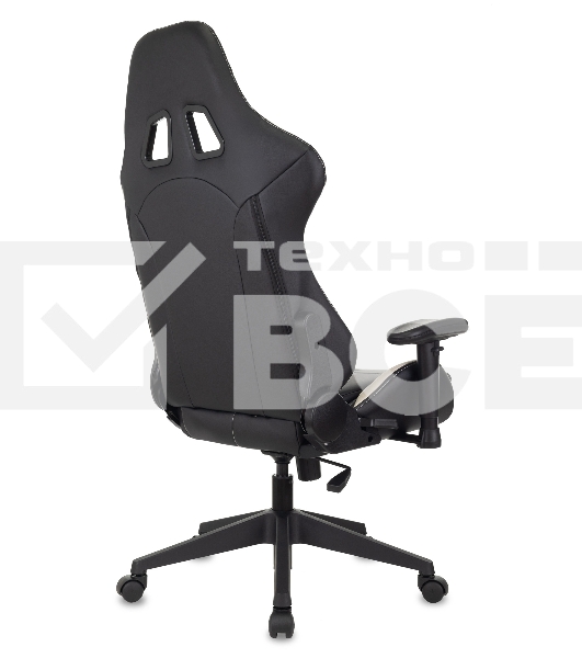 Кресло игровое Бюрократ VIKING 5 AERO WHITE черный/белый искусственная кожа