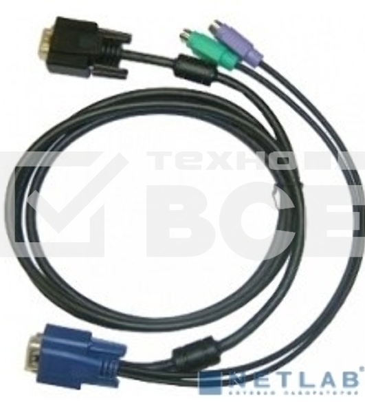 Переключатель D-Link DKVM-IPCB/10 Упаковка 10 кабелей KVM для устройств DKVM-IP1/IP8, длина 1.8м 