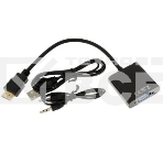 Адаптер HDMI (M)-VGA (F) 00-00027496 BLACK GOPOWER, фото 1