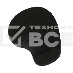 Коврик для мыши с подушкой под запястье Gembird MP-WR-BLACK, черный, 225х195х5мм, ткань+резина, блистер, фото4