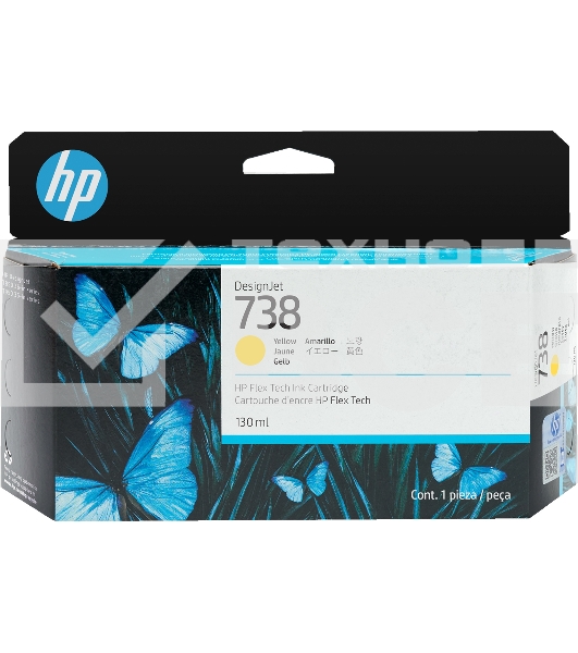 Картридж HP 738 130-ml Yellow DesignJet Ink Cartridge