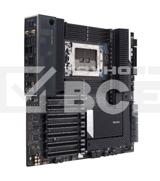 Материнская плата ASUS Pro WS WRX80E-SAGE SE WIFI II, sWRX8, AMD WRX80, 8xDDR4, 8xSATA, 3xM.2, 7xPCI-E 4.0 x16, 2xRJ-45 10Gb, 8xUSB 3.2 Gen 2, 1xUSB 3.2 Gen 2, 1xUSB 3.2 Gen 2x2, 5x3.5 мм, 7.1, E-ATX