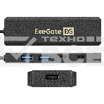 USB-Хаб (концентратор) 4-в-1 ExeGate DUB-2C2P/5G (кабель-адаптер USB 3.2 Gen1 Type C --> 2xUSB3.2 Gen1 Type-A (5G)/2xUSB3.2 Gen1 Type-C (5G), SuperSpeed USB 5Gbps, Plug&Play, черный), фото3