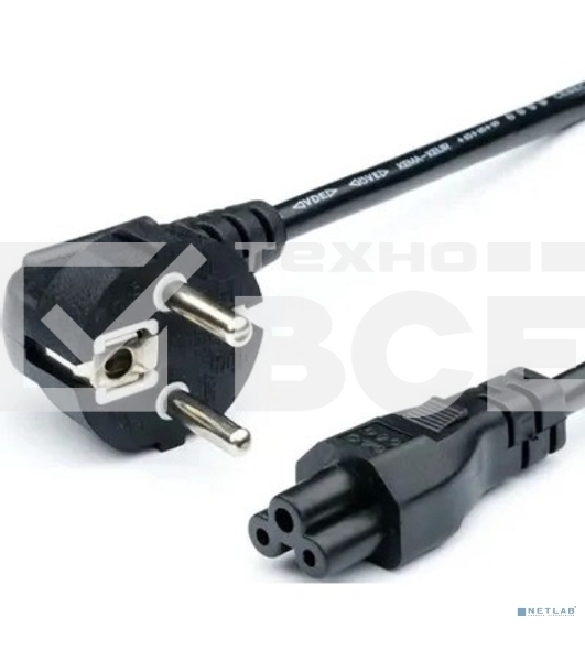 Кабель питания GoPower (00-00024056) кабель питания евровилка CEE 7/7-IEC 320 C5 1.8м ПВХ 0.75мм черный (1/10/160)