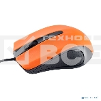 Мышь проводная Perfeo оптическая 'RAINBOW', 3 кн, USB, 1,8 м, черный/оранжевый PF_3441, фото 1