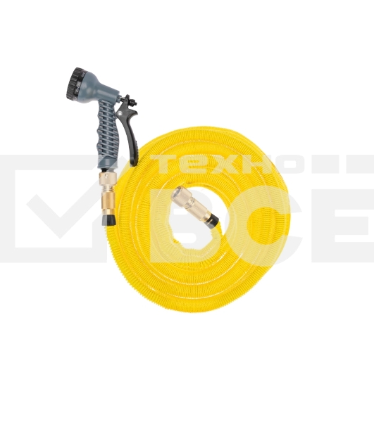 Набор поливочный Профи (растягивающийся шланг 45м, пистолет 7 режимов, латунные соединители) ЧЕТЫРЕ СЕЗОНА