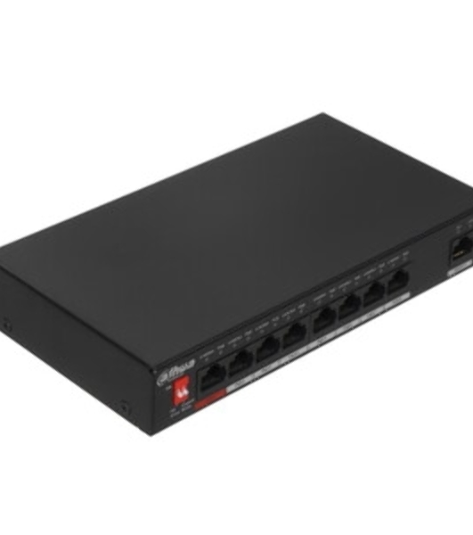 Коммутатор Dahua DH-SMG1009XP, 8×2.5 Гбит/с RJ45 + 1×10 Гбит/с SFP+, неуправляемый