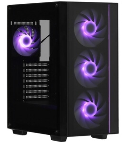 Компьютерный корпус Deepcool MATREXX 55 MESH V4 без БП, боковое окно (закаленное стекло), 3xARGB LED 140мм вентилятора спереди, 1xARGB LED 120мм вентилятор сзади, черный, ATX