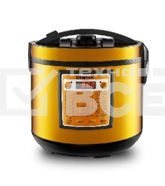 Мультиварка Centek CT-1495 black (ЗОЛОТО) 5.0л, 42 программы + Мультишеф