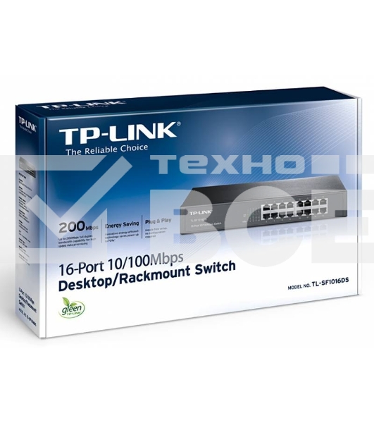 Сетевой коммутатор TP-Link SMB TL-SF1016DS Коммутатор неуправляемый 16 ports 10/100 Мбит/с