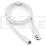 Кабель USB Cablexpert CCP-USB3-AMCM-6-W, USB3.0 AM/USB Type-C, 1.8м, белый, пакет, фото6