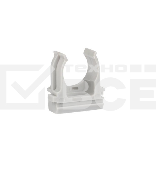 Держатель для труб (клипса) d16мм сер. (уп.100шт) Plast EKF derj-z-16n