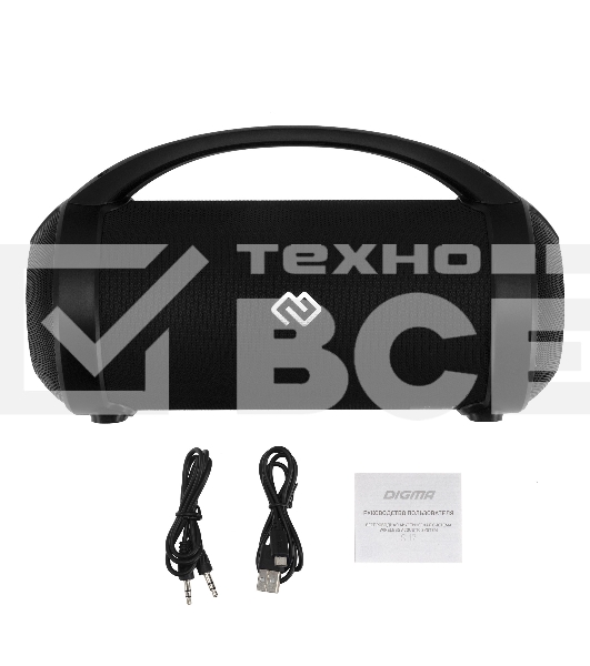 Колонка портатитвная Digma S-17 черный 8.5W 1.0 BT/3.5Jack/USB 10м 1500mAh