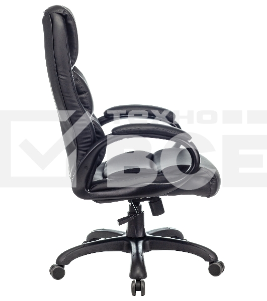 Кресло руководителя Бюрократ CH-S840N/BLACK черный, эко.кожа, крестов. пластик