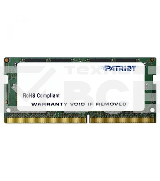 Оперативная память Patriot Signature, DDR4, 4GB (1x4 GB), 2400 MHz, CL17, SO-DIMM