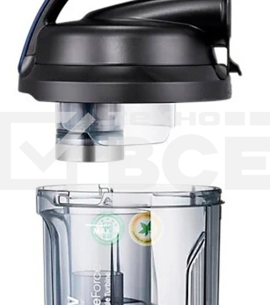 Пылесос Samsung VC15K4136HB/EV черный/синий, 390/1500 Вт, уборка сухая, пылесборник контейнер 1.3 л