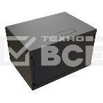 Шкаф коммутационный WRline (WR-TW-0666-SR-RAL9004) настенный 6U 600x600мм пер.дв.металл 2 бок.пан. 60кг черный 520мм 367мм IP20 сталь, фото4