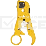 Универсальный инструмент для зачистки витой пары (UTP/STP) Hyperline HT-352, круглого телефонного кабеля кат. 5, коаксиального кабеля RG-59/6/11/7, плоского телефонного кабеля, фото5